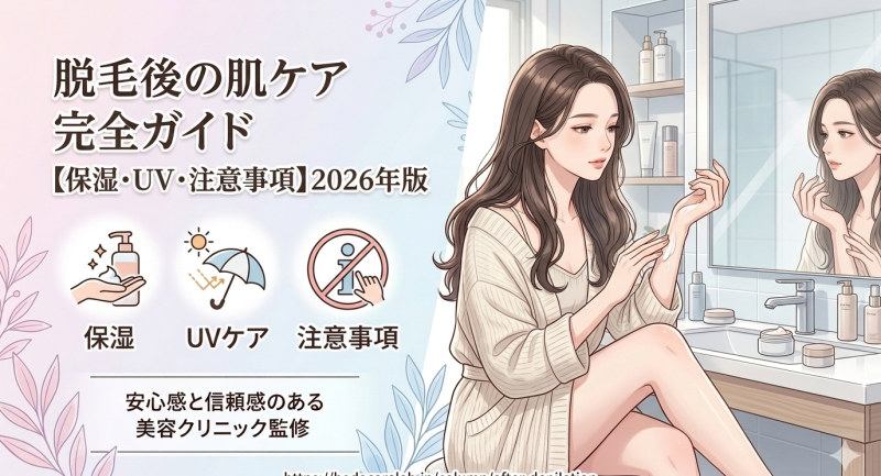 脱毛後の肌ケア完全ガイド【保湿・UV・注意事項】
