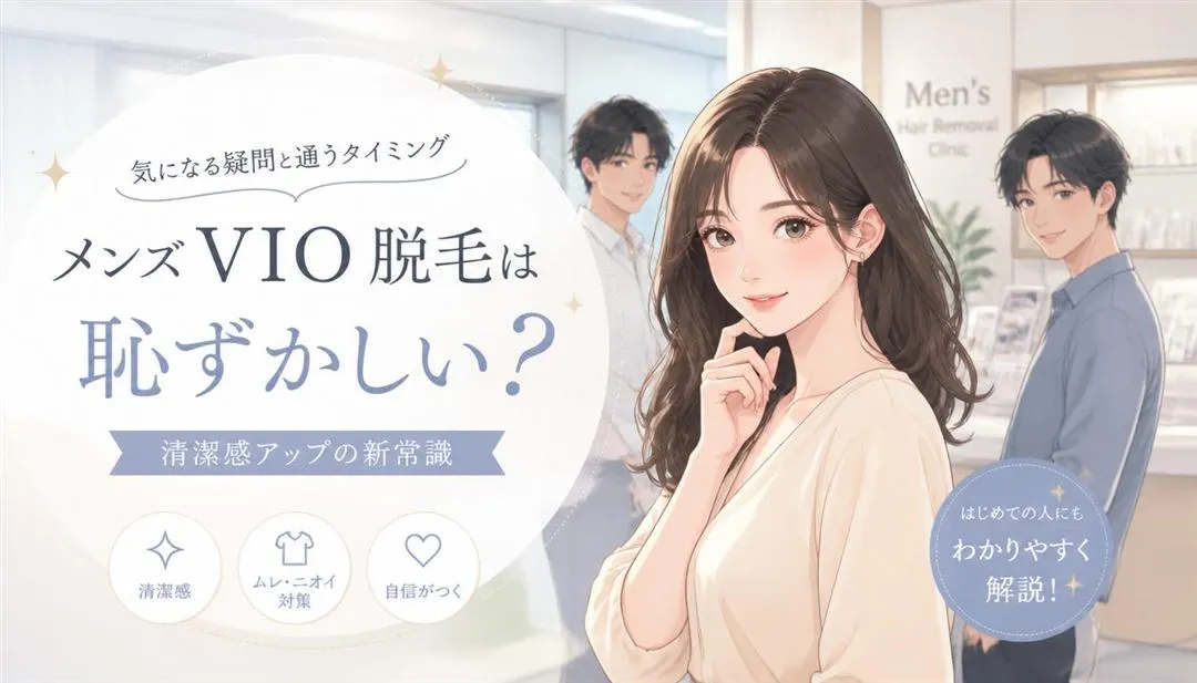 メンズVIO脱毛は恥ずかしい？気になる疑問と通うタイミング