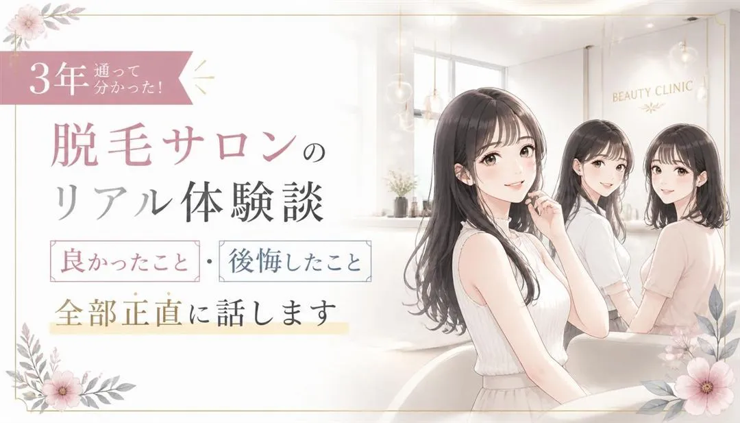 脱毛サロンに3年通うと分かる『良かったこと・後悔したこと』まとめ